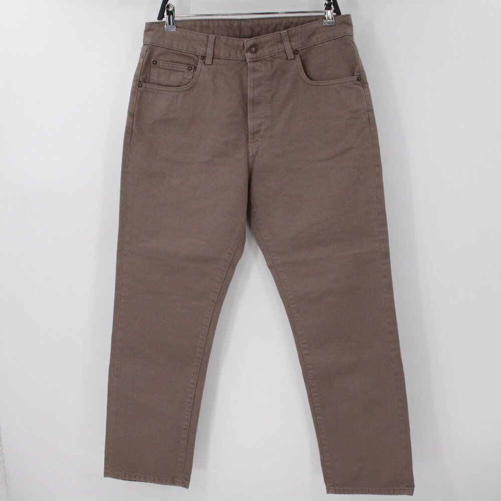 NWT 6397 Shorty Jeans womens 30 34x28 washed taupe High Rise Button Fly pockets